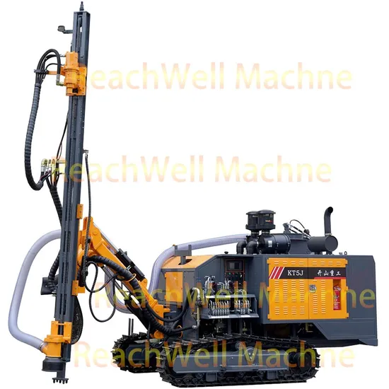 Surface DTH Drill Rig Kt5j Construction Aggregate Limestone Quarrying Crawler Mounted Drilling Rig Blasting Hole Diameter 90 105 mm 25 M Hole Depth Open Pit Kai 