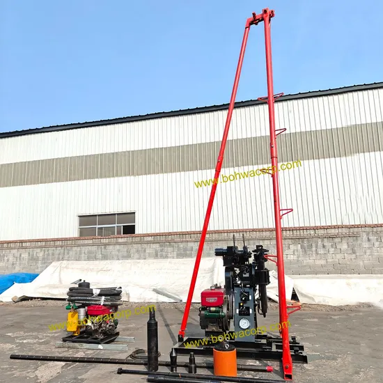 50m Small Spt Drill Rig for Vertical and Inclined Boreholes in Underground or Surface 