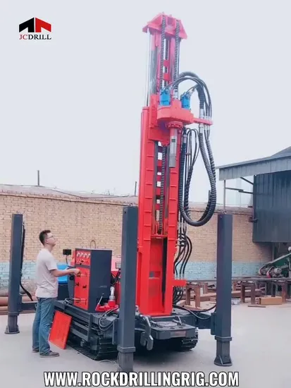 Crawler Type 180m Water Well Drilling Rig Driven Underground Crawler Drill Rig 
