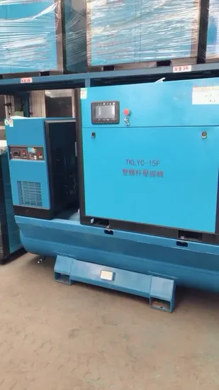 Food Industrial Application Double Rolling Screw Air Compressor 