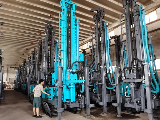 280 Meters Portable Hard Rock Borehole Well DTH Crawler Underground Water Drill Rig 