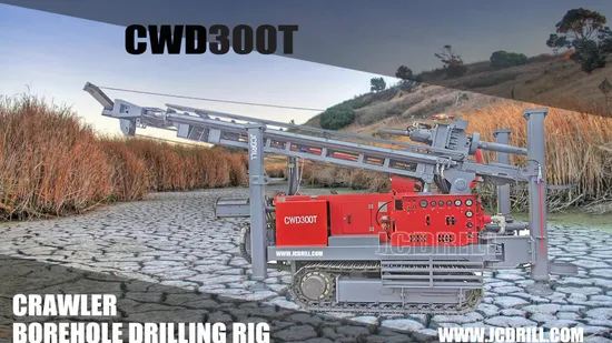High Efficiency 73.5kw Rated Power Separated DTH Surface Drill Rig Use for Mine