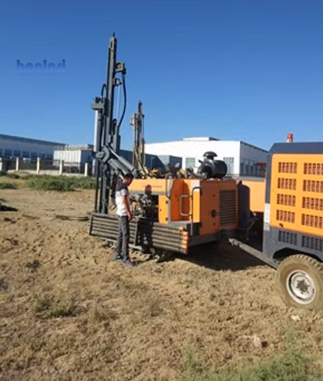 Surface Drill Rig Rated Power 58kw Portable Drill Depth 30m DTH Drilling Rig Mining for Nigeria