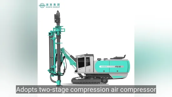 Full Hydraulic High Air Pressure Blasthole Mine Hammer Integrated DTH Surface Borehole Portable Water Well Drill Drilling Machine Rig 