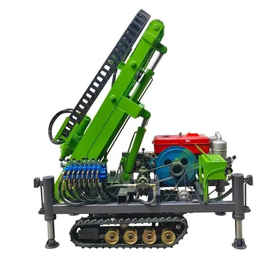 Ground Rig Kit Photovoltaic Ground Pile Drilling Rig Crawler Type Well Drilling Rig ...